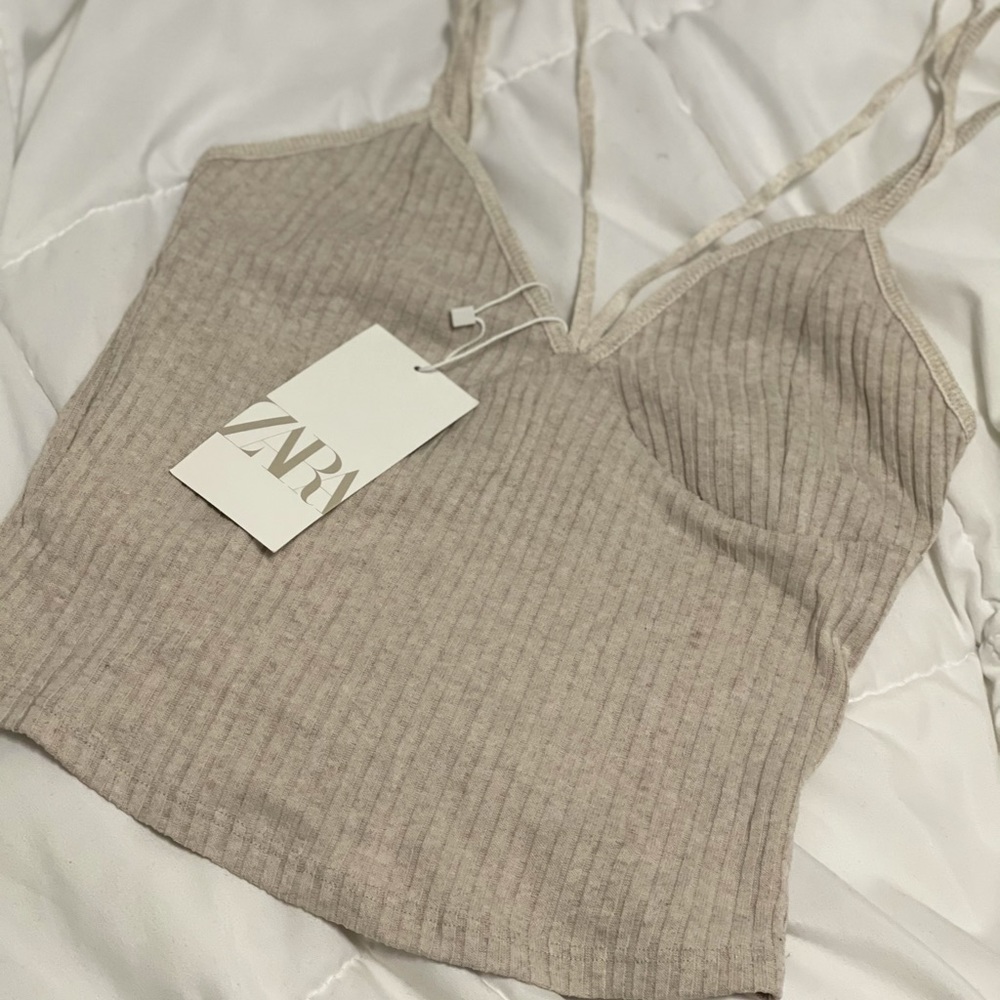 Zara ribbed tank